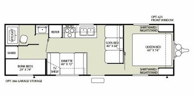 2009 Fleetwood Mallard Sport 28BH floorplan