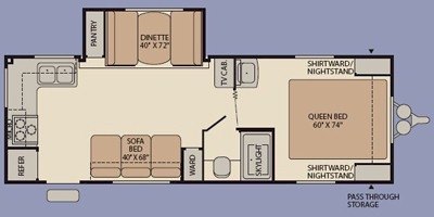 2009 Fleetwood Pioneer 23RKS floorplan