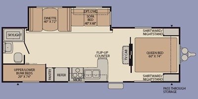 2009 Fleetwood Pioneer 26BKS floorplan