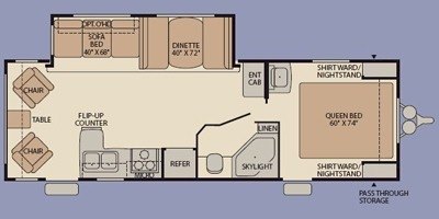 2009 Fleetwood Pioneer 26RLS floorplan