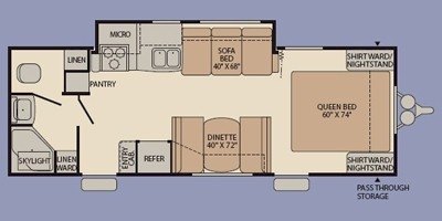 2009 Fleetwood Pioneer 24FQGS floorplan