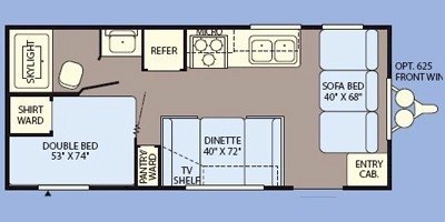 2009 Fleetwood Pioneer Spirit 18CK floorplan