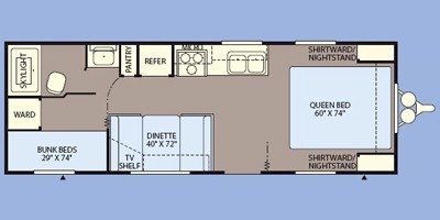 2009 Fleetwood Pioneer Spirit 24BH floorplan