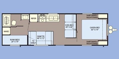 2009 Fleetwood Pioneer Spirit 28BH floorplan