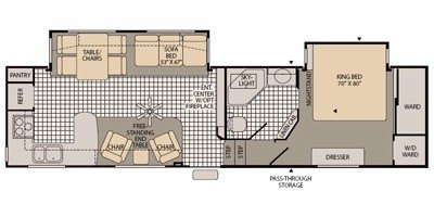 2009 Fleetwood Regal™ 315RKSA floorplan