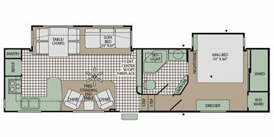 2009 Fleetwood Quantum™ 315RKSA floorplan