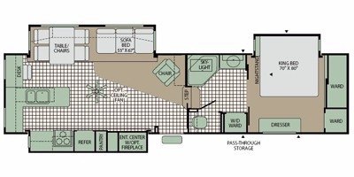 2009 Fleetwood Quantum™ 325RKTS floorplan