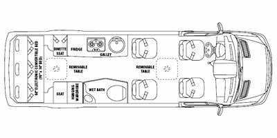 2009 Airstream Interstate 3500 floorplan