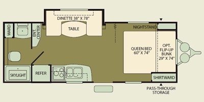 2009 Fleetwood Backpack™ 721FBS floorplan