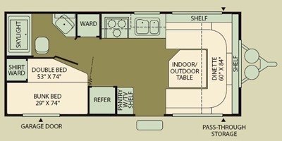 2009 Fleetwood Backpack™ 210RB floorplan