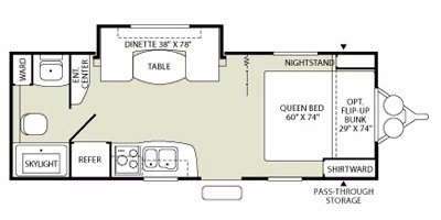 2009 Fleetwood Compass™ 721FBS floorplan