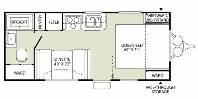 2009 Fleetwood Compass™ 210FQ floorplan