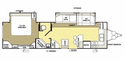 2009 Forest River Salem LA 292FKDS floorplan