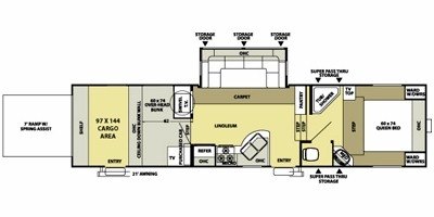 2009 Forest River Salem Sport XL 356SRV floorplan