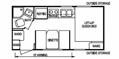 2009 Skyline Nomad Joey 172 floorplan