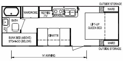 2009 Skyline Nomad Ultra-Lite 248 floorplan