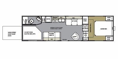 2009 Forest River Salem Sport XL Lite 266FLSRV floorplan