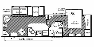 2009 Skyline Nomad Aluma-Bond 3055 floorplan