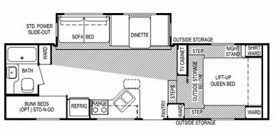 2009 Skyline Mountain View 2455 floorplan