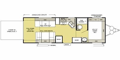 2009 Forest River Salem Sport LE 26FBSRV floorplan