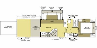 2009 Forest River Salem Sport LE 32SRV floorplan