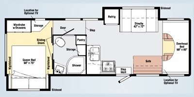 2009 Winnebago Access 31N floorplan