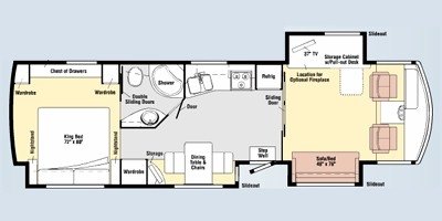 2009 Winnebago Sightseer 37L floorplan