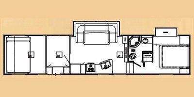 2009 Gulf Stream Enduramax G Force 3700GF floorplan