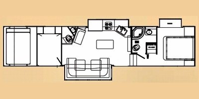 2009 Gulf Stream Enduramax G Force 3900GF floorplan