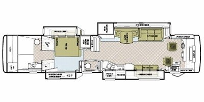 2009 Tiffin Motorhomes Zephyr 45 QBZ floorplan