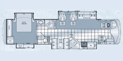 2009 Damon Motor Coach Astoria 3778 floorplan