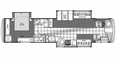 2009 Damon Motor Coach Astoria 3772 floorplan