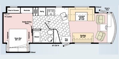 2009 Itasca Suncruiser 32H floorplan