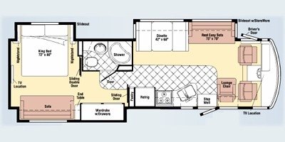 2009 Winnebago Adventurer 35Z floorplan