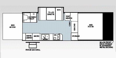 2009 Forest River Flagstaff High Wall Series HW31SCTH floorplan