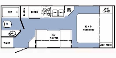 2009 R-Vision Trail-Lite Crossover TLX210QB floorplan