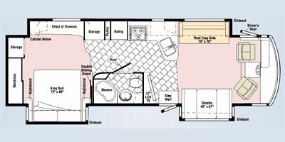 2009 Itasca Suncruiser 35P floorplan