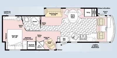 2009 Itasca Suncruiser 38T floorplan