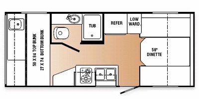 2009 R-Vision Trail-Lite Crossover TLX185BH floorplan