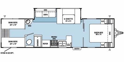 2009 Coachmen Spirit Of America 29QBS floorplan