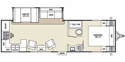 2009 Coachmen Captiva™ Ultra-Lite 295RKS floorplan