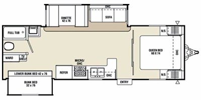 2009 Coachmen Captiva™ Ultra-Lite 281DSB floorplan