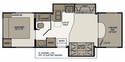 2009 Fleetwood Tioga® SL 30H floorplan