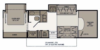 2009 Fleetwood Tioga® SL 30U floorplan