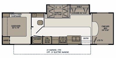 2009 Fleetwood Tioga® SL 31W floorplan