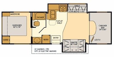 2009 Fleetwood Jamboree® GT 30H floorplan