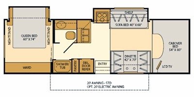 2009 Fleetwood Jamboree® GT 30U floorplan