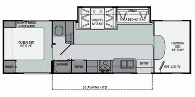 2009 Fleetwood Tioga® Ranger 31W floorplan