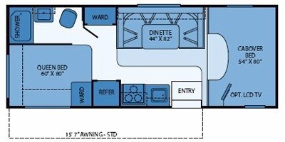 2009 Fleetwood Jamboree® Sport 23B floorplan