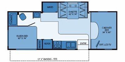 2009 Fleetwood Jamboree® Sport 25G floorplan